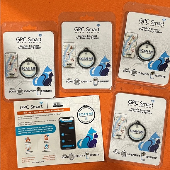 ⚡️⚡️⚡️Smart Pet Recovery System - Blue and White bundle 4 NWT - Picture 8 of 8